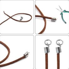 Концевик-пружинка 5,5мм арт.ИВ-635 никель (нерж.сталь)