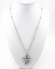 Кулон "Цветочки" арт.ФУ-6945 медицинская сталь серебро