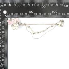 Булавка с цепочкой "Композиция" арт.165744 цветная