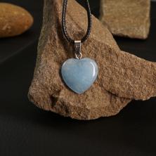 Кулон "Сердце" 20*27мм с камнем авантюрин арт.ИВ-282