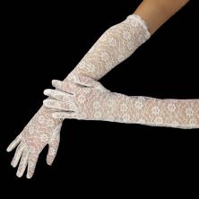 Карнавальный аксессуар перчатки гипюр 48см арт.СС-2244