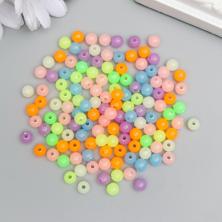 Бусины акрил  6мм арт.6895533 ассорти светятся в темноте  (200шт)