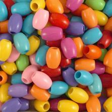 Бусины акрил 16*11мм арт.4539-6 ассорти (50гр)