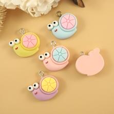 Подвеска акрил "Улитка" 23*17мм арт.9517198/1 ассорти