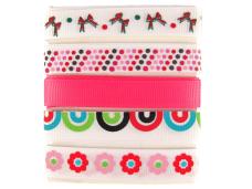 Набор лент ассорти 12мм 5цв*1м арт.GR-12/GRC-12