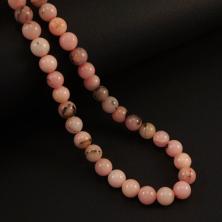 Бусины "Агат"  8мм 38см арт.SF-7591 розовый микс-62 (50бусин)