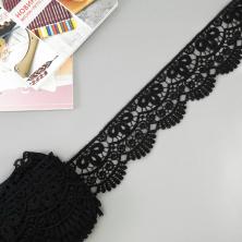 Кружево гипюр  60мм арт.TBY.0740 черный