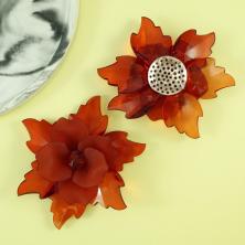 Розочка акрил 90мм арт.A-2 терракотовый