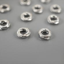 Бусины нержавеющая сталь 4*1,5мм арт.ИВ-251 никель (10шт)