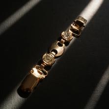 Застежка-зажим для кардиганов 11см арт.S-44 золото