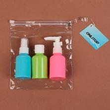 Набор флаконов ПЭТ (65мл) в чехле арт.4433082 микс (3шт)