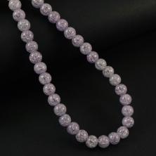 Бусины "Кварц сахарный"  8мм 38см арт.SF-7591 св.сиреневый-22 (50бусин)