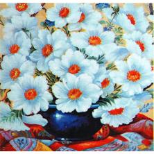 "Белый букет" 20*20см арт.65288 Картина стразами