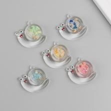 Подвеска акрил светится в темноте "Улитка" 33*29*10мм арт.10715283 микс