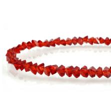 Бусины граненые на леске "Крошка" 2,5*2,5мм 32см арт.ФУ-10871 т.красный (150бусин)