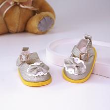 Туфли для кукол 50*32мм арт.ИВ-611 шампань (иск.кожа)