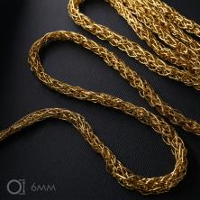 Шнур плетеный 6мм арт.К10-26 золото