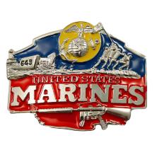 Пряжка металл "MARINES" 110*87/40мм арт.CKB-7596 никель