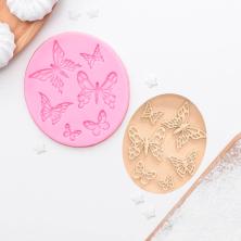 Шесть бабочек Молд силикон 8,4*7,5*0,5см арт.2818774 микс