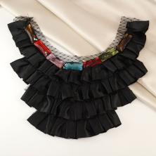 Украшение пришивное с камнями 300*270мм арт.CCA-2313 черный