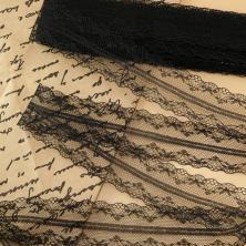 Кружево капрон 40мм арт.SF-1440 черный