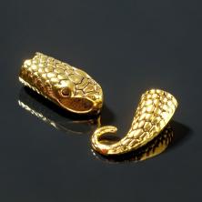 Замок концевик 40*10/6мм Змея арт.5161508 золото