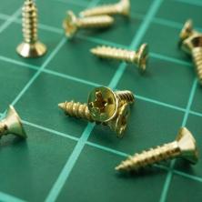 Мини-шуруп 2,0*8мм золото (60±5шт)