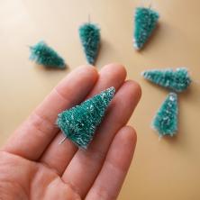 Миниатюра дерева "Елочка" 3,5*2см арт.10553964 зеленый