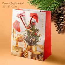 Пакет бумажный 23*18*10см 