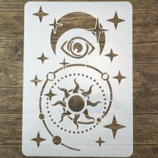 Трафарет "Луна, солнце" 30*21см ИВ-1108
