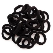 Резинка для волос (средняя) арт.ФУ-8155 черный (100шт)