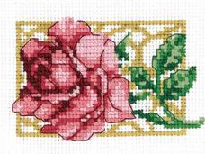 6-088 "Розочка" Набор для вышивания мулине "Кларт" 10*6,5см