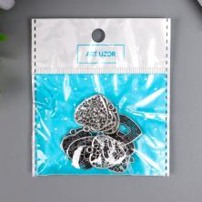 Подвеска "Сердце ажурное" 20*23мм арт.4645664 серебро