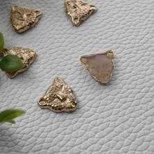 Термоукрашение "Голова леопарда" 13*13мм металл арт.128