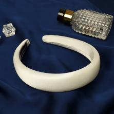 Ободок пластик/текстиль 30мм "Лира" арт.10067695 бежевый