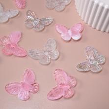 Декор "Бабочка" пластик 30*23мм арт.SF-7499 ассорти