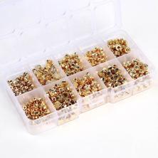 Набор бусин акрил 12,5*6,5см арт.9472571 (500шт) ассорти