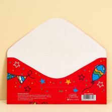 Конверт для денег "Днем Рождения" 16,5*8см арт.7690744