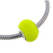 Бусины стекло 14мм для "Pandora" 925 неоновый