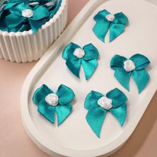 Бантики арт.ФУ-1048 голубой/бирюзовый