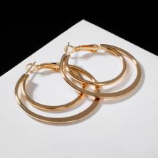 Серьги-кольца d-4,0см "Карма" арт.5427118 золото