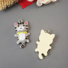 Подвеска акрил "Котик" 15*29мм арт.ИВ-381 микс