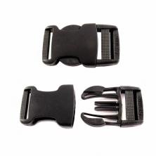 Фастекс пряжка-замок пластик "GAMMA" 25мм арт.SB-04 черный