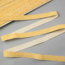 Тесьма х/б 11мм арт.AF-033 3-желтый/молочный