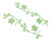 Термоаппликация "Цветы" 340*75мм арт.A-20