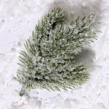 Веточка 12см ели со снегом арт.9561183