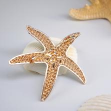 Брошь со стразами 