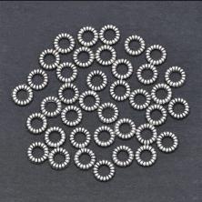 Бусины металл  4*1мм арт.ИВ-276 античное серебро (50шт)