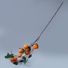 Ветка мандарин 90см арт.69108 оранжевый/зеленый