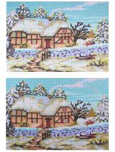 10197 (J-10) Рисунок на канве "Collection d`Art" 30*40см